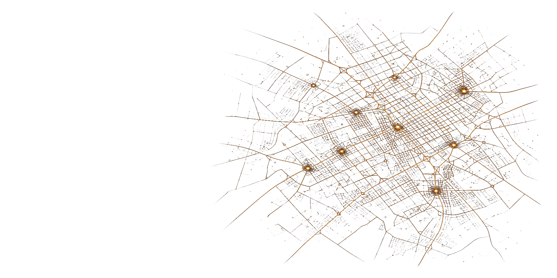 Connected geospatial intelligence map