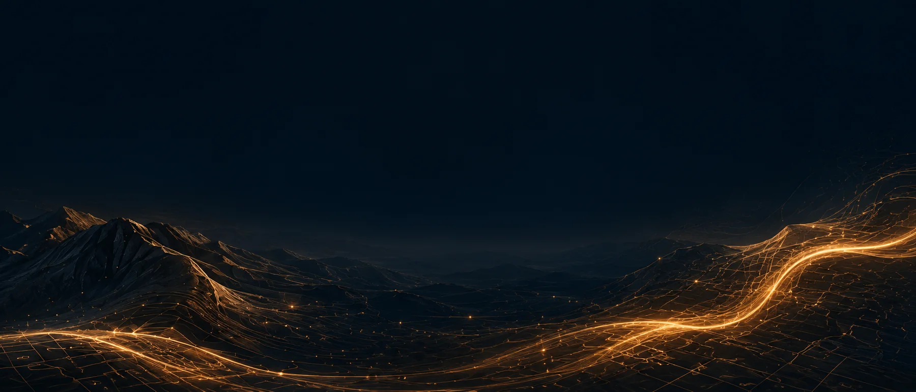 Golden network background